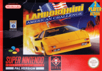 Lamborghini American Challenge PAL Super Nintendo PAL box art